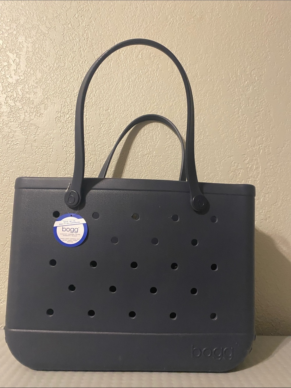 Navy Tote Bogg Bag- Water-Proof Everyday Carryall